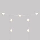 Outdoor string lights with 7 lights, IP67 - Marina GRID