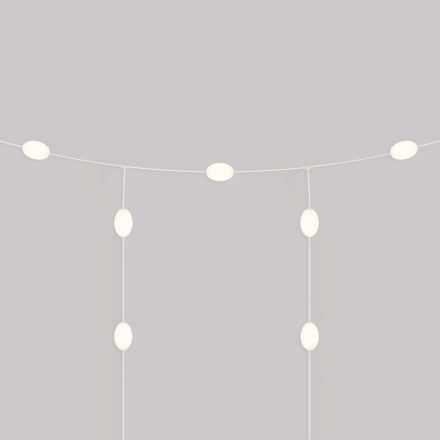 Outdoor string lights with 7 lights, IP67 - Marina GRID