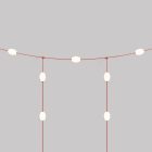 Outdoor string lights with 7 lights, IP67 - Marina GRID