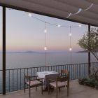 Outdoor string lights with 7 lights, IP67 - Marina GRID
