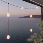 Outdoor string lights with 7 lights, IP67 - Marina GRID
