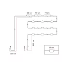 12 bright outdoor string lights IP67 - Marina12