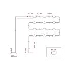 12 bright outdoor string lights IP67 - Marina12