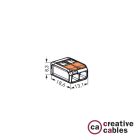 2-pole transparent universal connector