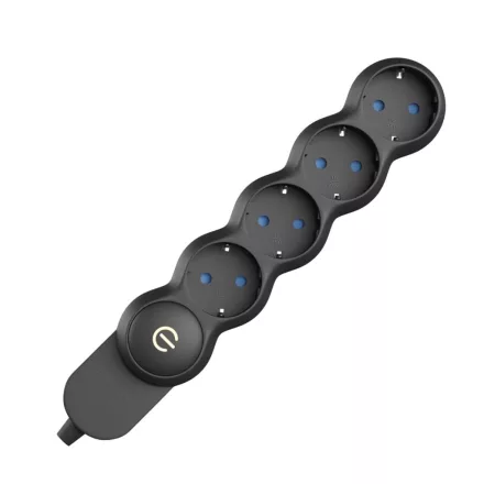 German power strip without power cord, 4 grounded outlets, 16 A, 250 V, 3500 W