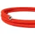 Creative-Tube flexible cable, Rayon Red RM09 fabric cover, diameter 20 mm