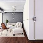 Creative-Tube flexible cable, neutral natural linen RN01 fabric cover, diameter 20 mm