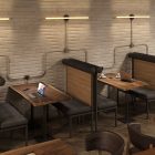 Creative-Tube flexible cable, gray natural linen RN02 fabric cover, diameter 20 mm