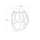 Black Cablò lampshade 50 cm fluo