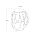  Black Cablò lampshade 50 cm jute