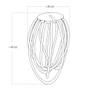  Black Cablò lampshade 100 cm black