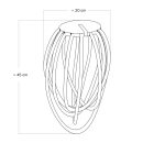  Black Cablò lampshade 100 cm pixa