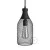 Bottle-shaped metal lampshade with bare bulb cover Jéroboam