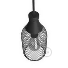 Bottle-shaped metal lampshade with bare bulb cover Jéroboam