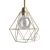 Naked bulb cage metal lampshade with Diamond E27 socket