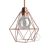 Naked bulb cage metal lampshade with Diamond E27 socket