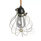 Bare bulb cover metal lampshade Drop-shaped, with adjustable collar