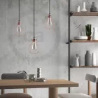 Bare bulb cover metal lampshade Drop-shaped, with adjustable collar