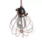 Bare bulb cover metal lampshade Drop-shaped, with adjustable collar