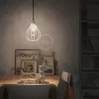 Bare bulb cover metal lampshade Drop-shaped, with adjustable collar