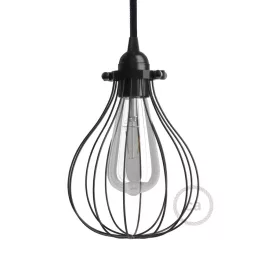   Bare bulb cover metal lampshade Drop-shaped, with adjustable collar
