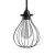 Bare bulb cover metal lampshade Drop-shaped, with adjustable collar