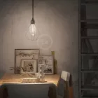 Bare bulb cover metal lampshade Drop-shaped, with adjustable collar