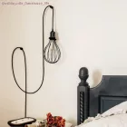 Bare bulb cover metal lampshade Drop-shaped, with adjustable collar