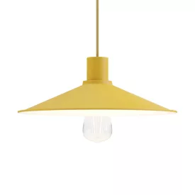 Swing enameled metal lampshade with E27 socket