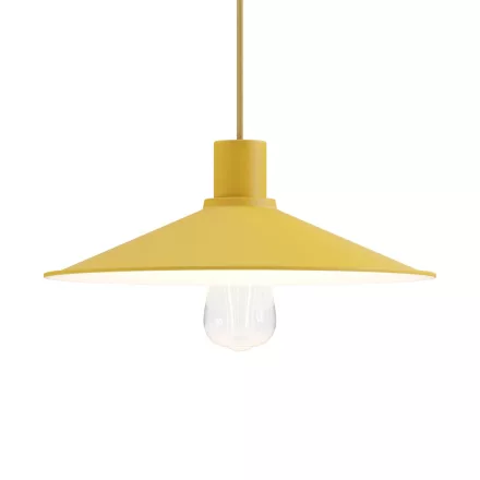 Swing enameled metal lampshade with E27 socket