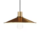 Swing enameled metal lampshade with E27 socket
