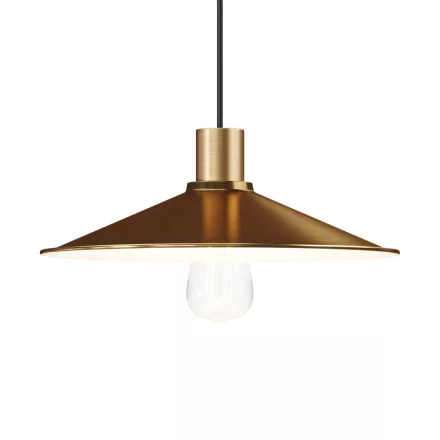 Swing enameled metal lampshade with E27 socket