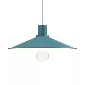 Swing enameled metal lampshade with E27 socket