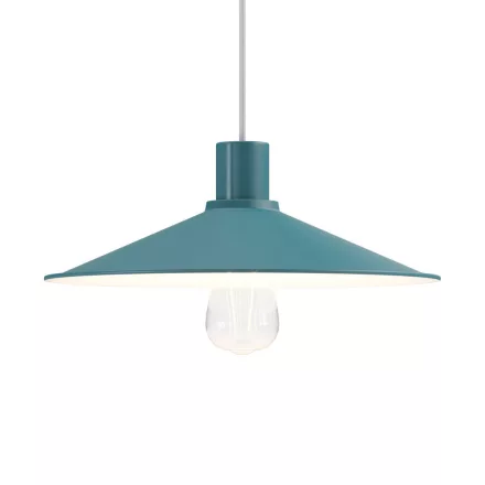 Swing enameled metal lampshade with E27 socket
