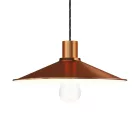 Swing enameled metal lampshade with E27 socket