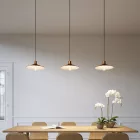 Swing enameled metal lampshade with E27 socket