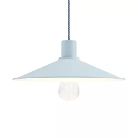 Swing enameled metal lampshade with E27 socket