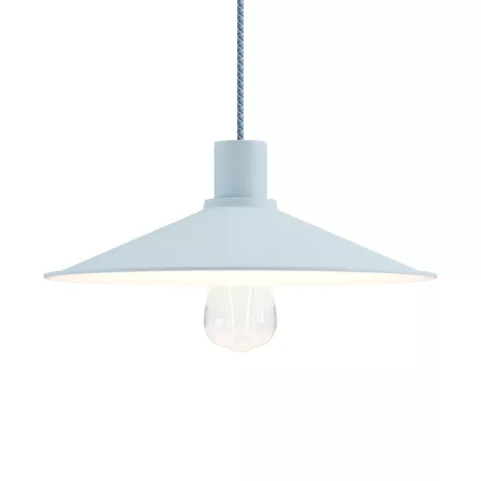 Swing enameled metal lampshade with E27 socket