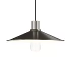 Swing enameled metal lampshade with E27 socket