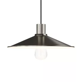 Swing enameled metal lampshade with E27 socket