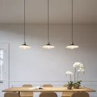 Swing enameled metal lampshade with E27 socket