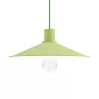 Swing enameled metal lampshade with E27 socket