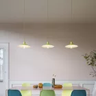 Swing enameled metal lampshade with E27 socket