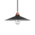 Swing enameled metal lampshade with E27 socket