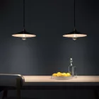 Swing enameled metal lampshade with E27 socket