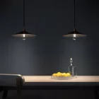 Swing enameled metal lampshade with E27 socket