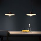 Swing enameled metal lampshade with E27 socket