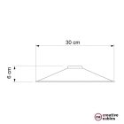 Swing enameled metal lampshade with E27 socket