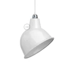 Broadway lampshade made of polished metal, with E27 socket