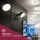 Broadway lampshade made of polished metal, with E27 socket